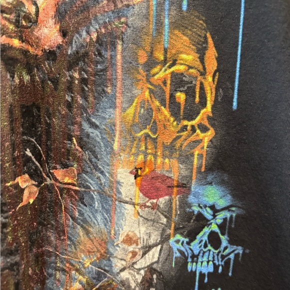 1/1 Liquid Blue x The Mountain Test Print Bear Skull Art Shirt • Sz: L - Picture 14 of 16